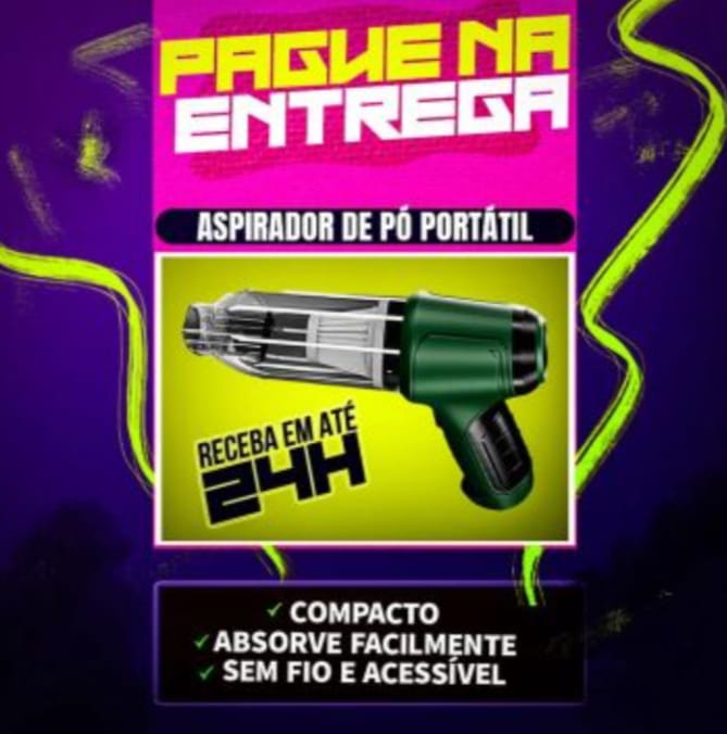 aspirador de pó portátil